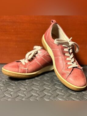 Ecco Women's Chase Port Leather Comfort Sneakers Size 38 (7.5/8)